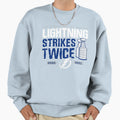 Lightning Strikes Twice Sweatshirt - Custom Art Print Unisex - T-Shirt, Sweatshirt, Hoodie