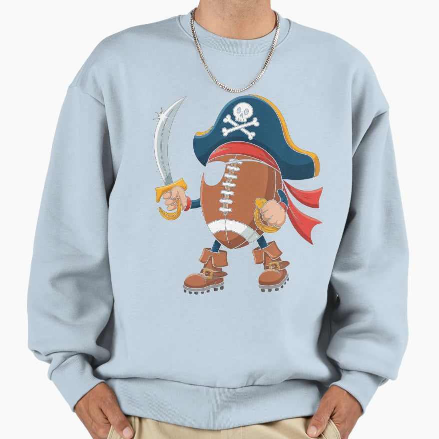 Football Pirate Halloween Sweatshirt - Graphic Print for Adults - T-Shirt, Sweatshirt, Hoodie