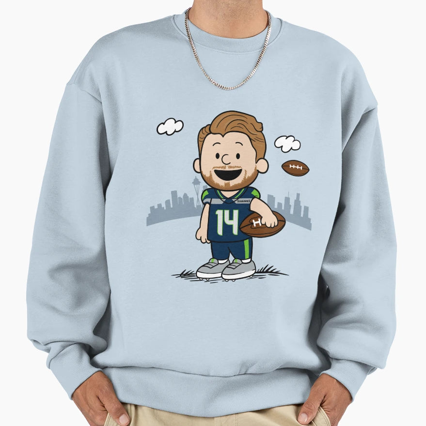 Sam Darnold X Charlie Brown Sweatshirt - Casual Everyday Wear for Adults - T-Shirt, Sweatshirt, Hoodie