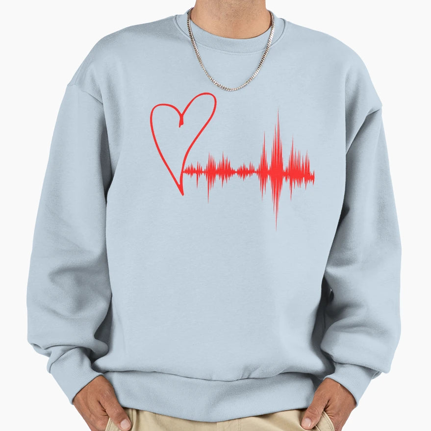 Heart Beat Cherry Sweatshirt - Novelty Apparel Men Women - T-Shirt, Sweatshirt, Hoodie
