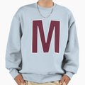 Letter M Bold Collegiate Font Sweatshirt - Trendy Graphic for Adults - T-Shirt, Sweatshirt, Hoodie