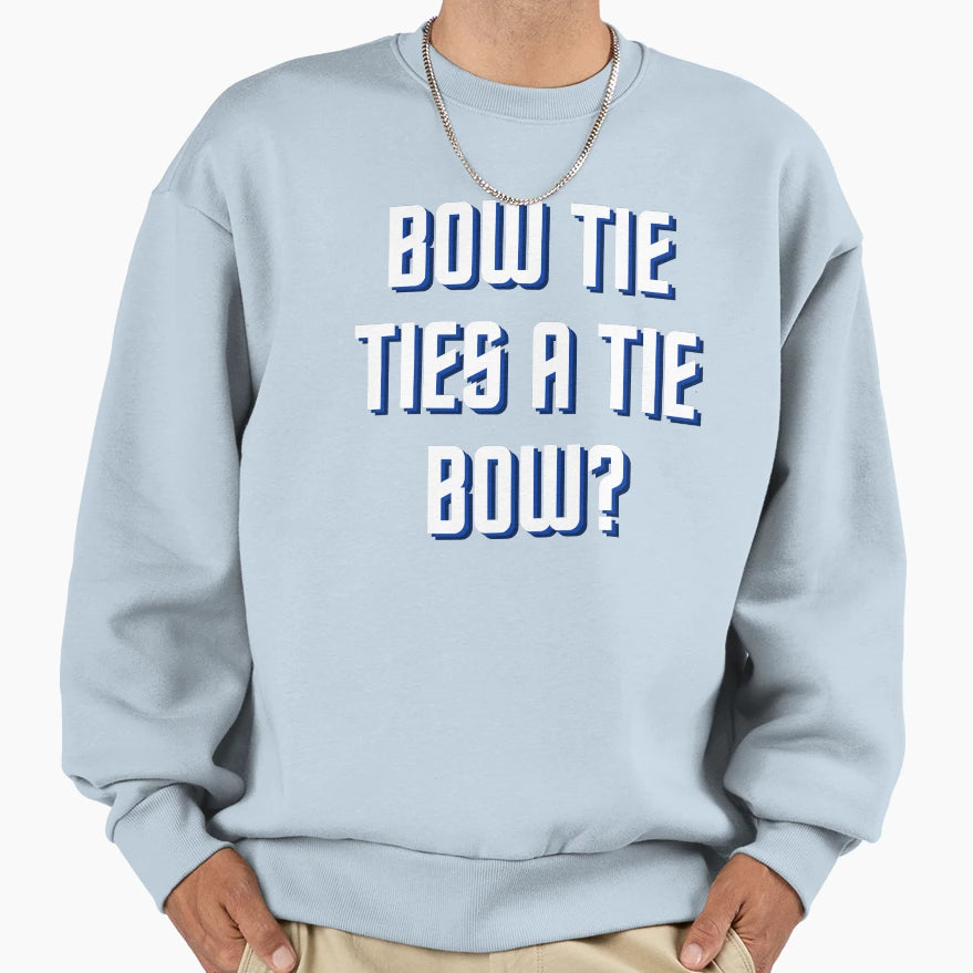Bow Tie Ties Tie Bow Sweatshirt - Minimalist Print for Adults - T-Shirt, Sweatshirt, Hoodie