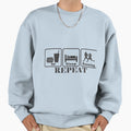 Eat Sleep Running Repea Gift Sweatshirt - Unique Graphic Men Women - T-Shirt, Sweatshirt, Hoodie