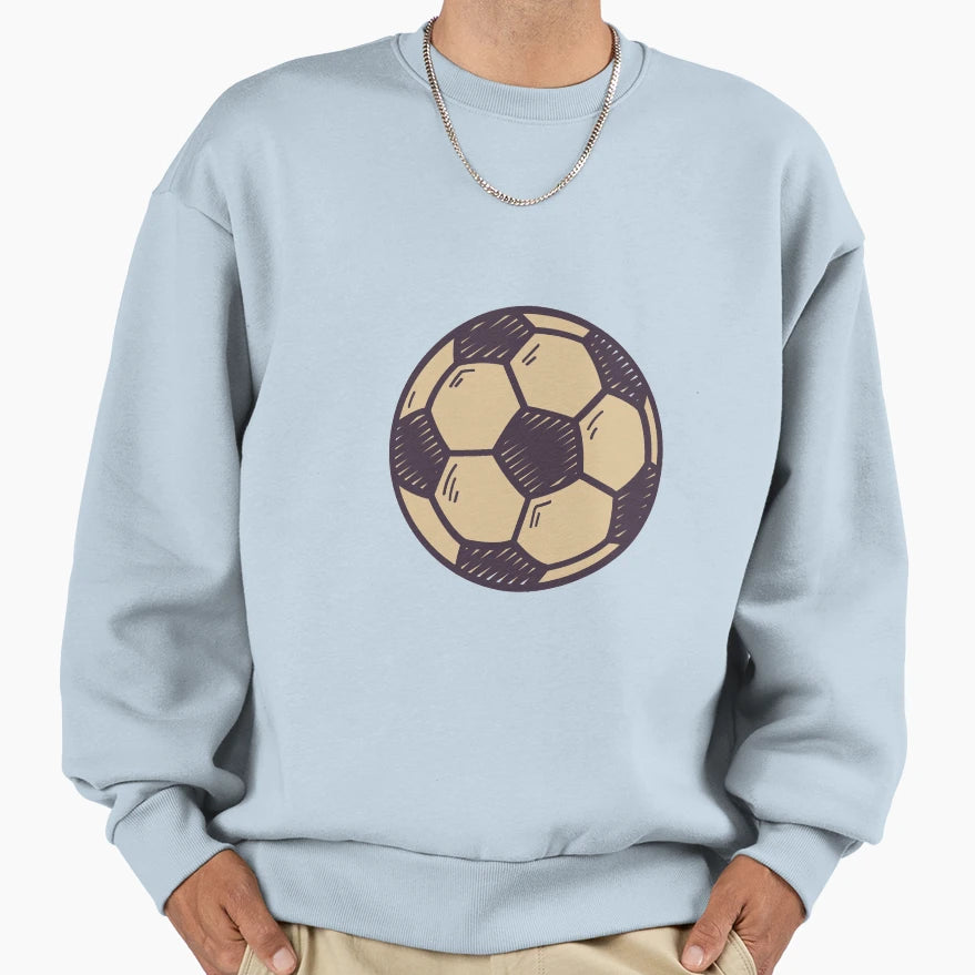 Soccer Ball Sweatshirt - Trendy Graphic Men Women - T-Shirt, Sweatshirt, Hoodie