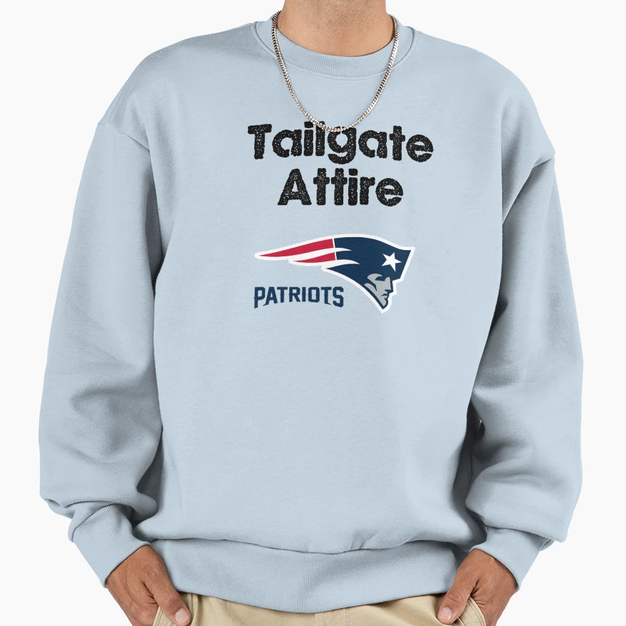 Tailgate Gear Patriots Fans Sweatshirt - Trendy Graphic for Adults - T-Shirt, Sweatshirt, Hoodie
