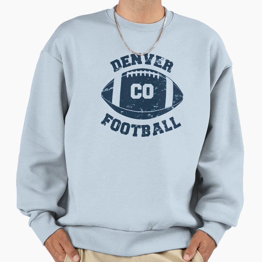 Denver Football Sweatshirt - Trendy Graphic for Adults - T-Shirt, Sweatshirt, Hoodie