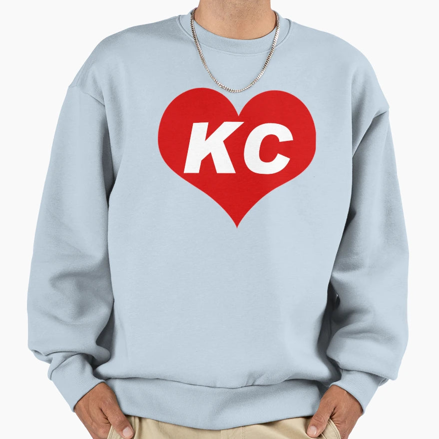 Love Kc Kansas City Sweatshirt - Fun Novelty Design Unisex - T-Shirt, Sweatshirt, Hoodie