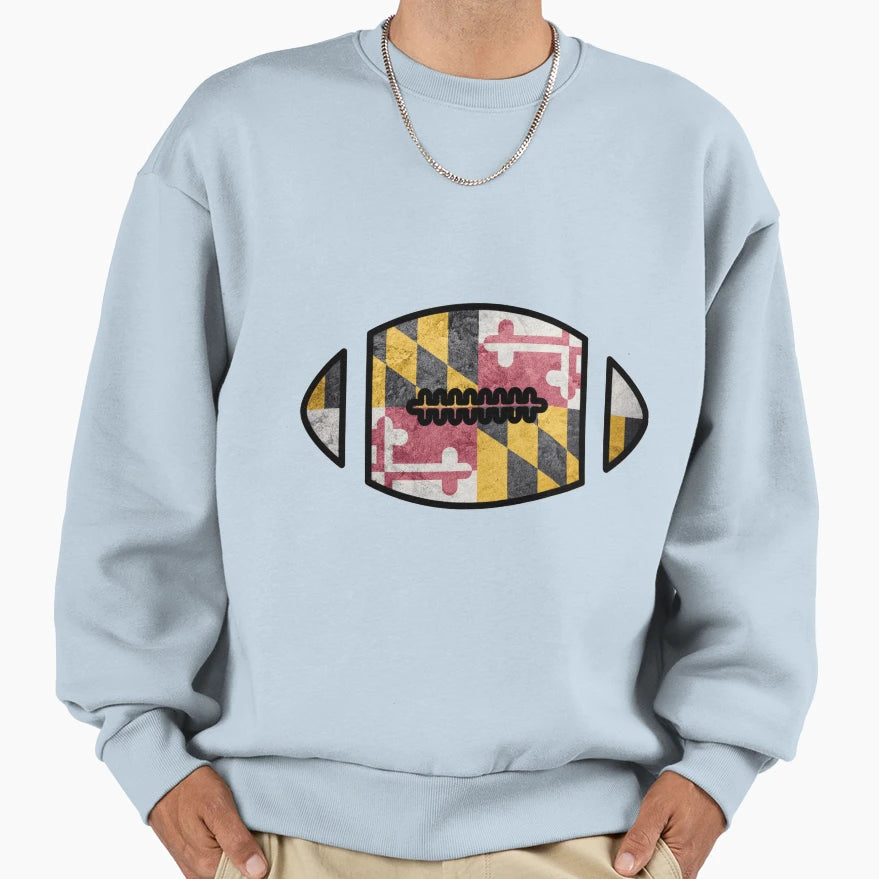 Maryland Flag Football Sweatshirt - Aesthetic Graphic Unisex - T-Shirt, Sweatshirt, Hoodie