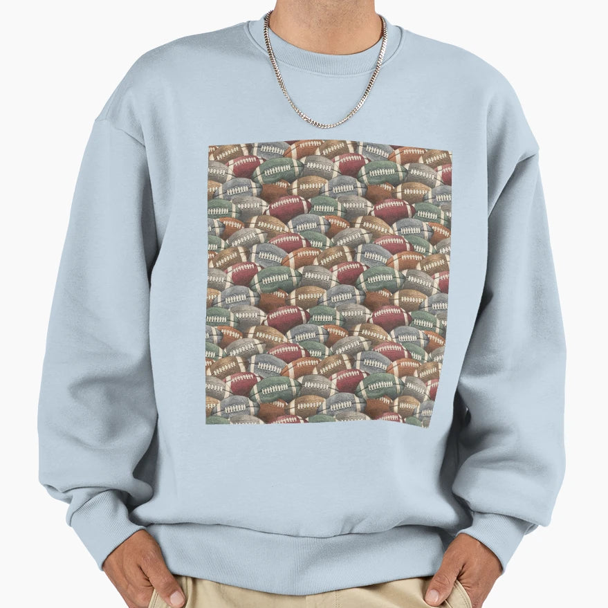 Football Art Sleeveless Sweatshirt - Aesthetic Graphic Men Women - T-Shirt, Sweatshirt, Hoodie