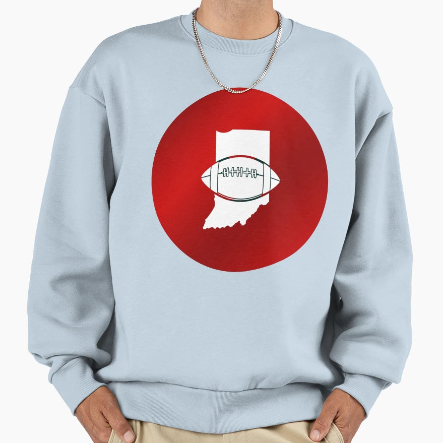 Indiana Football State Pride Sweatshirt - Casual Everyday Wear for Adults - T-Shirt, Sweatshirt, Hoodie
