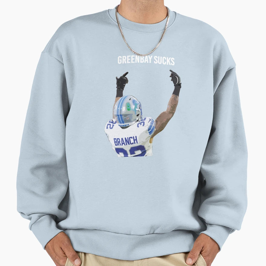 Bb Greenbay Sucks Sweatshirt - Minimalist Print Men Women - T-Shirt, Sweatshirt, Hoodie