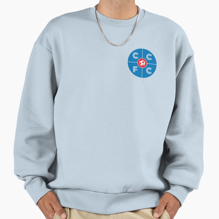 Cardiff City Ccfc Circle Minimalist Sweatshirt - Novelty Apparel Unisex - T-Shirt, Sweatshirt, Hoodie