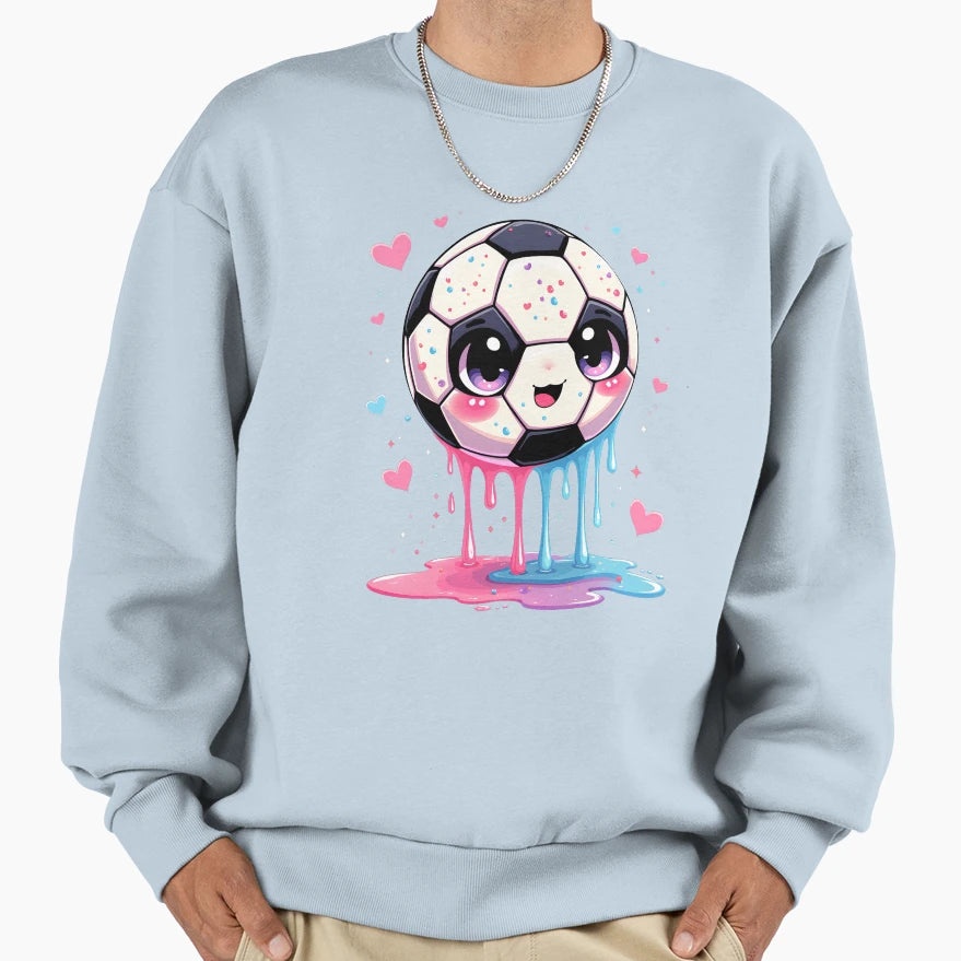 Soccer Drip Soccer Player Teen Sweatshirt - Minimalist Print Men Women - T-Shirt, Sweatshirt, Hoodie