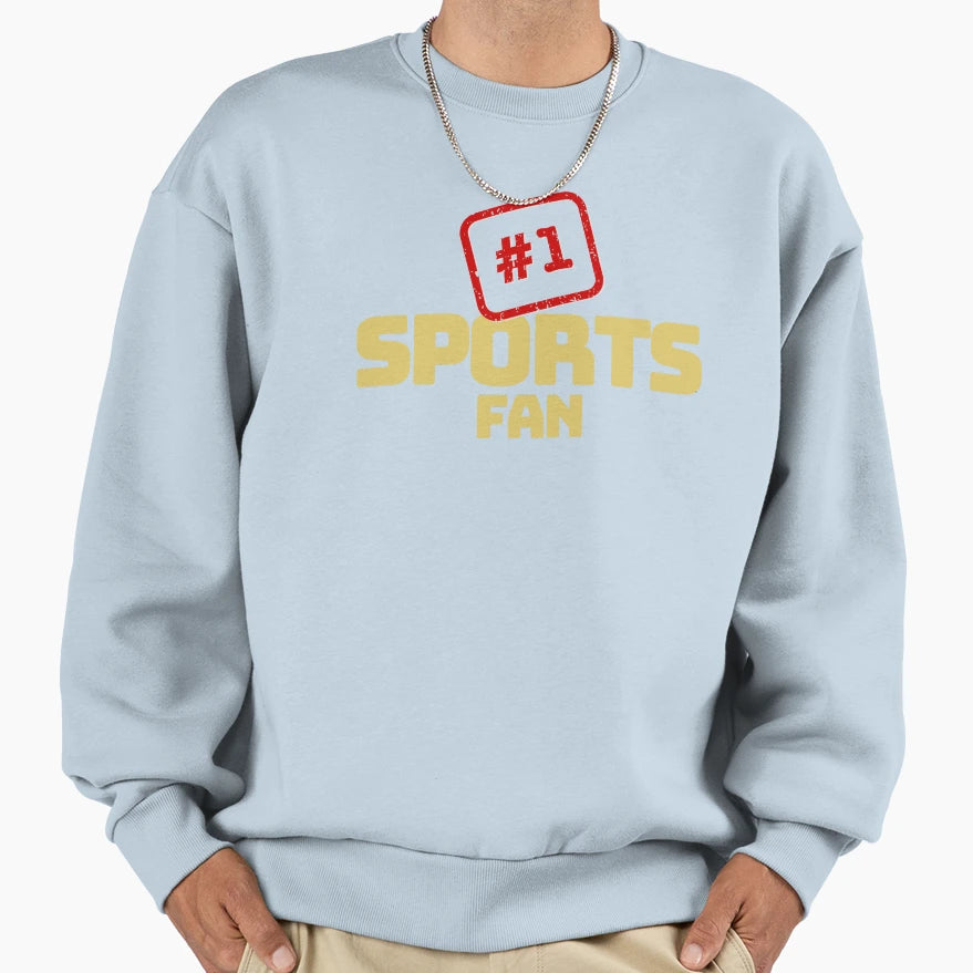 1 Sports Fan Gold Sweatshirt - Fun Novelty Design Men Women - T-Shirt, Sweatshirt, Hoodie