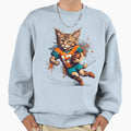 Syberian Cat Playing American Sweatshirt - Graphic Print for Adults - T-Shirt, Sweatshirt, Hoodie