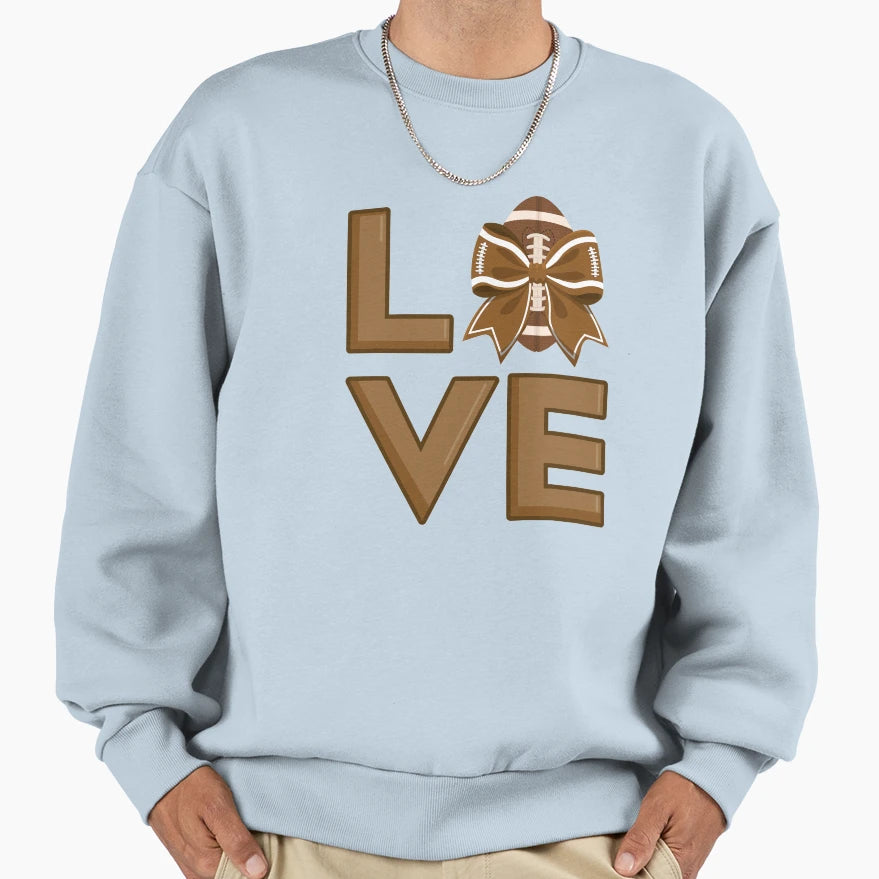 Love American Football Sweatshirt - Aesthetic Graphic for Adults - T-Shirt, Sweatshirt, Hoodie