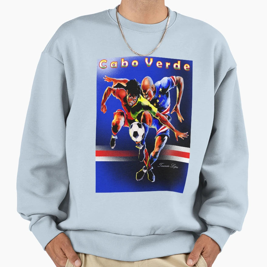 Cape Verdean Soccer Players Sweatshirt - Custom Art Print Unisex - T-Shirt, Sweatshirt, Hoodie