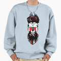 Skull Hipster Bearded Beard Glasses Sweatshirt - Unique Graphic for Adults - T-Shirt, Sweatshirt, Hoodie