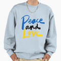 Peace And Love Ukraine 2022 Sweatshirt - Streetwear Style Unisex - T-Shirt, Sweatshirt, Hoodie