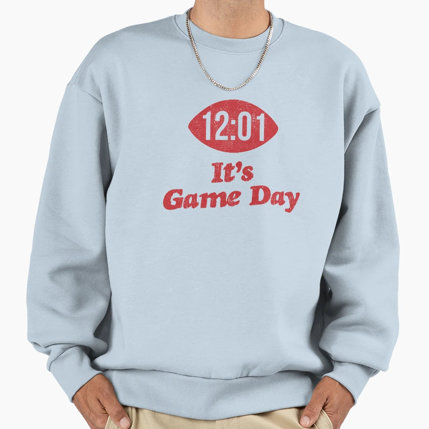 Football Game Day Sweatshirt - Minimalist Print Men Women - T-Shirt, Sweatshirt, Hoodie