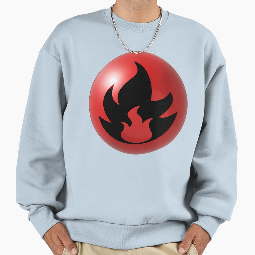 3D Fire Energy Sweatshirt - Aesthetic Graphic Men Women - T-Shirt, Sweatshirt, Hoodie