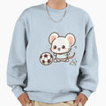 Mouse Playing Soccer Sweatshirt - Casual Everyday Wear Unisex - T-Shirt, Sweatshirt, Hoodie