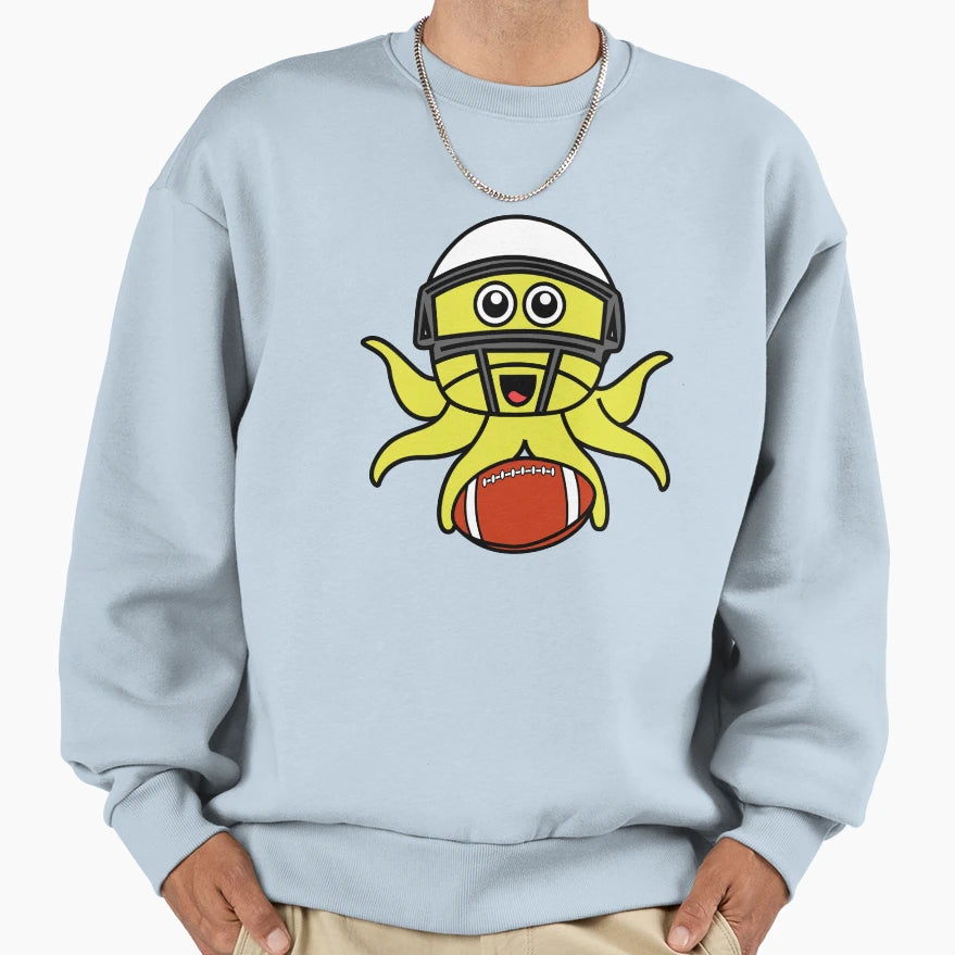 Octopia Art American Football Drawing Sweatshirt - Graphic Print for Adults - T-Shirt, Sweatshirt, Hoodie
