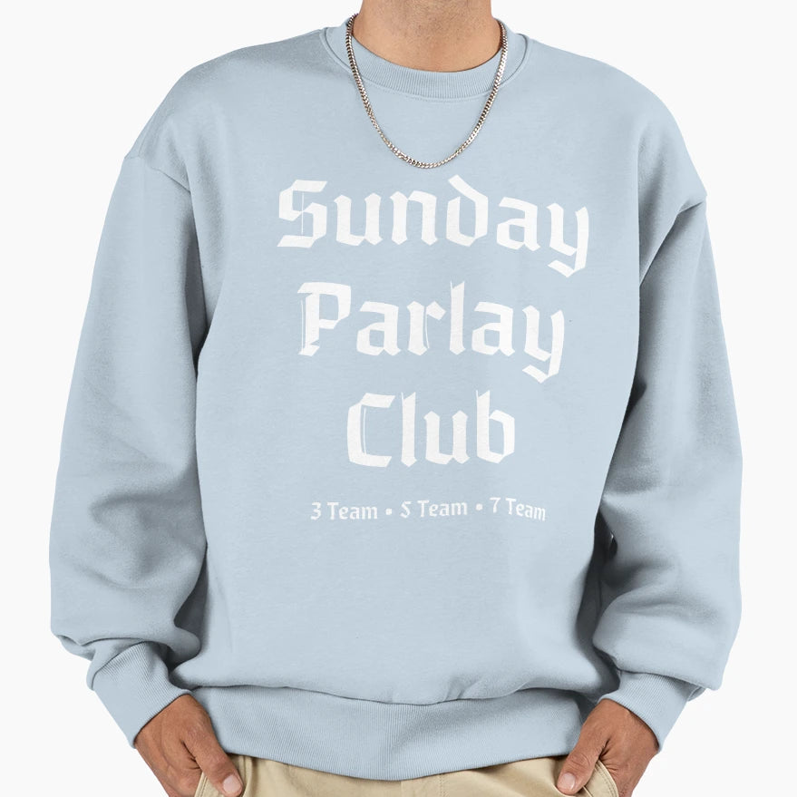 Sunday Parlay Club Sweatshirt - Trendy Graphic for Adults - T-Shirt, Sweatshirt, Hoodie