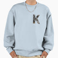 K Silver Star Collage Preppy Sweatshirt - Unique Graphic for Adults - T-Shirt, Sweatshirt, Hoodie