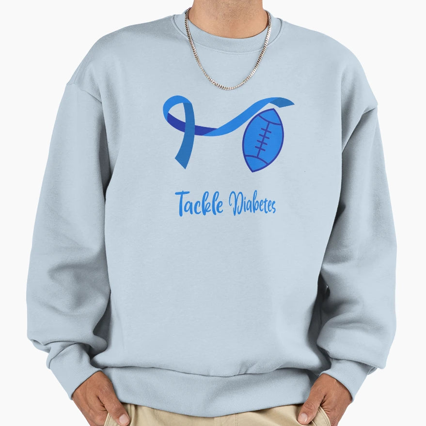 Tackle Type 1 Diabetes Sweatshirt - Casual Everyday Wear for Adults - T-Shirt, Sweatshirt, Hoodie