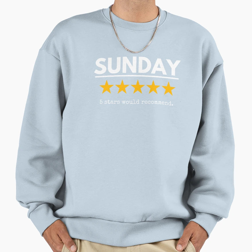 Sunday Would Recommend Five Yellow Sweatshirt - Novelty Apparel Men Women - T-Shirt, Sweatshirt, Hoodie