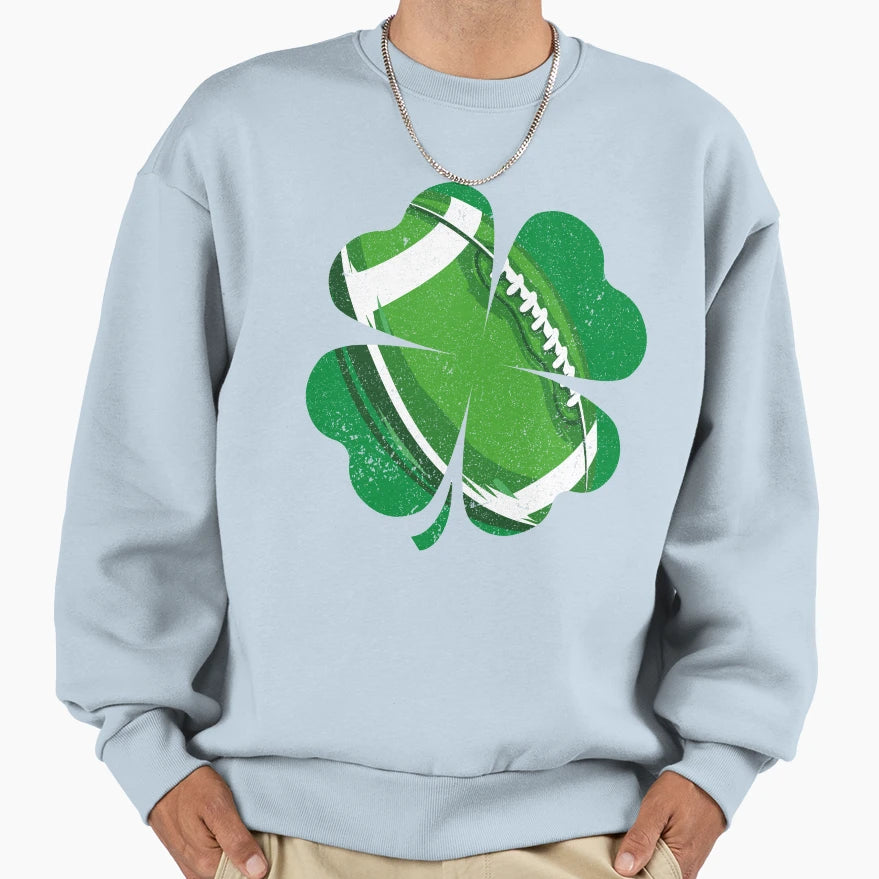 American Football Saint Patricks Day T-Shirt - Aesthetic Graphic Men Women - T-Shirt, Sweatshirt, Hoodie