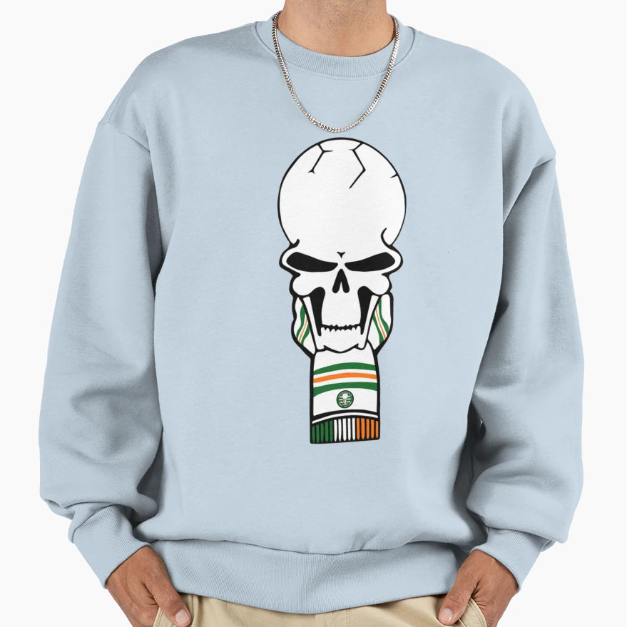 Green Brigade Skull Ireland Flag Sweatshirt - Custom Art Print Men Women - T-Shirt, Sweatshirt, Hoodie