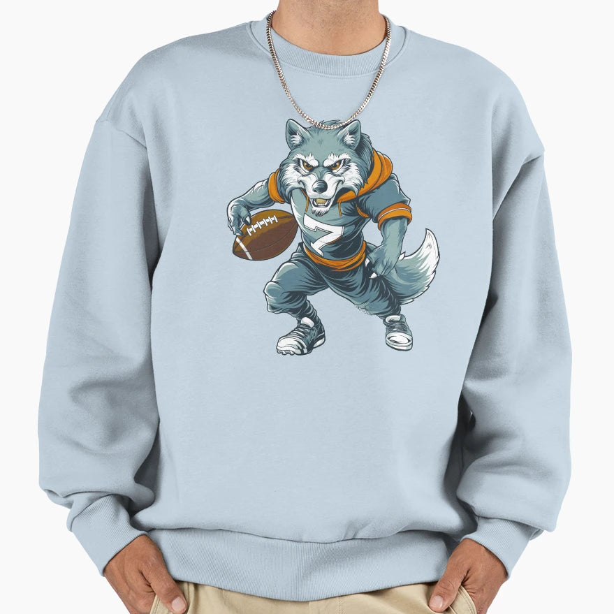 Wolves American Football Sweatshirt - Graphic Print Men Women - T-Shirt, Sweatshirt, Hoodie