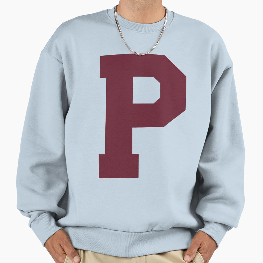 Alphabet Maroon P Sports Sweatshirt - Casual Everyday Wear for Adults - T-Shirt, Sweatshirt, Hoodie