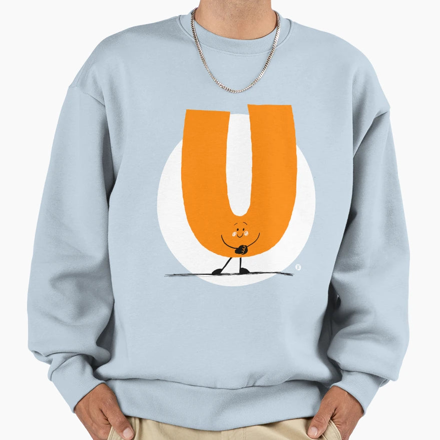 Letter U Alphabet Name Begins U Sweatshirt - Unique Graphic for Adults - T-Shirt, Sweatshirt, Hoodie