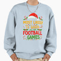 Most Likely To Watch All Football Sweatshirt - Minimalist Print for Adults - T-Shirt, Sweatshirt, Hoodie