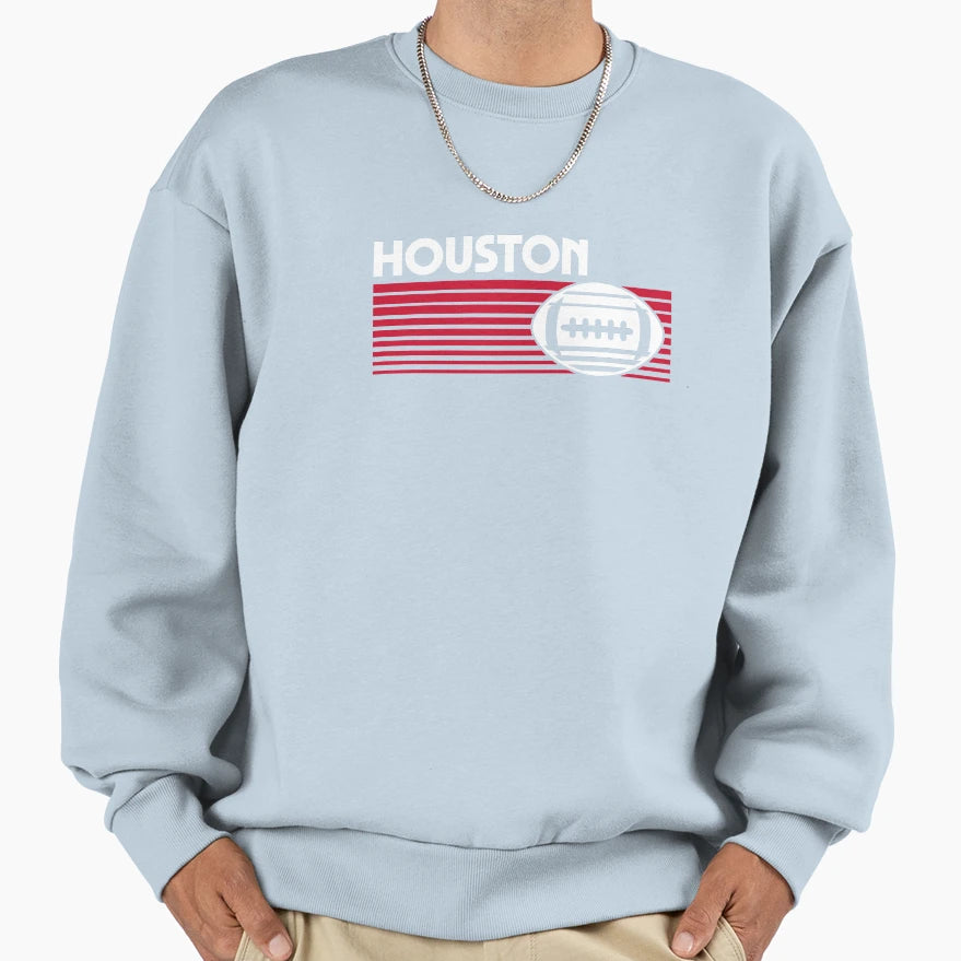 Houston Football Game Day Sweatshirt - Fun Novelty Design for Adults - T-Shirt, Sweatshirt, Hoodie