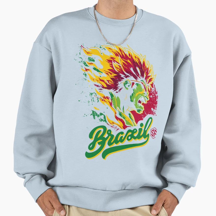 Electric Brasil Sweatshirt - Aesthetic Graphic for Adults - T-Shirt, Sweatshirt, Hoodie
