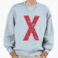 Famous X Red Monogram Letter Sweatshirt - Custom Art Print for Adults - T-Shirt, Sweatshirt, Hoodie
