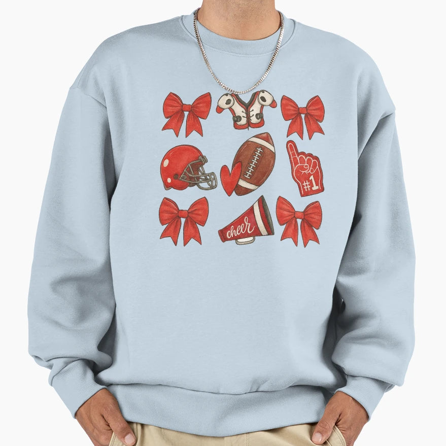 Football And Cheer Elements Sweatshirt - Unique Graphic Men Women - T-Shirt, Sweatshirt, Hoodie