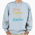 Eat Sleep Run Repeat Sweatshirt - Trendy Graphic for Adults - T-Shirt, Sweatshirt, Hoodie