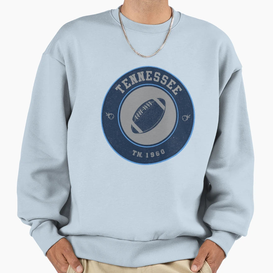 Tennessee Football Logo Navy Sweatshirt - Streetwear Style Unisex - T-Shirt, Sweatshirt, Hoodie