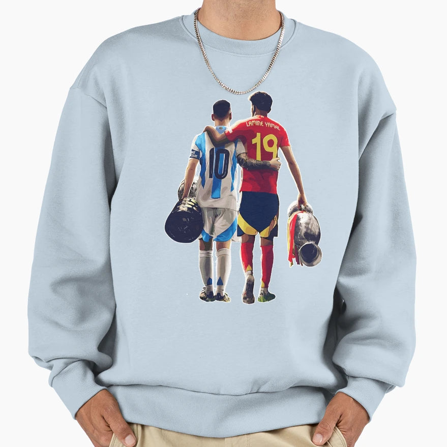 Lionel Messi And Foster Child Sweatshirt - Novelty Apparel Men Women - T-Shirt, Sweatshirt, Hoodie
