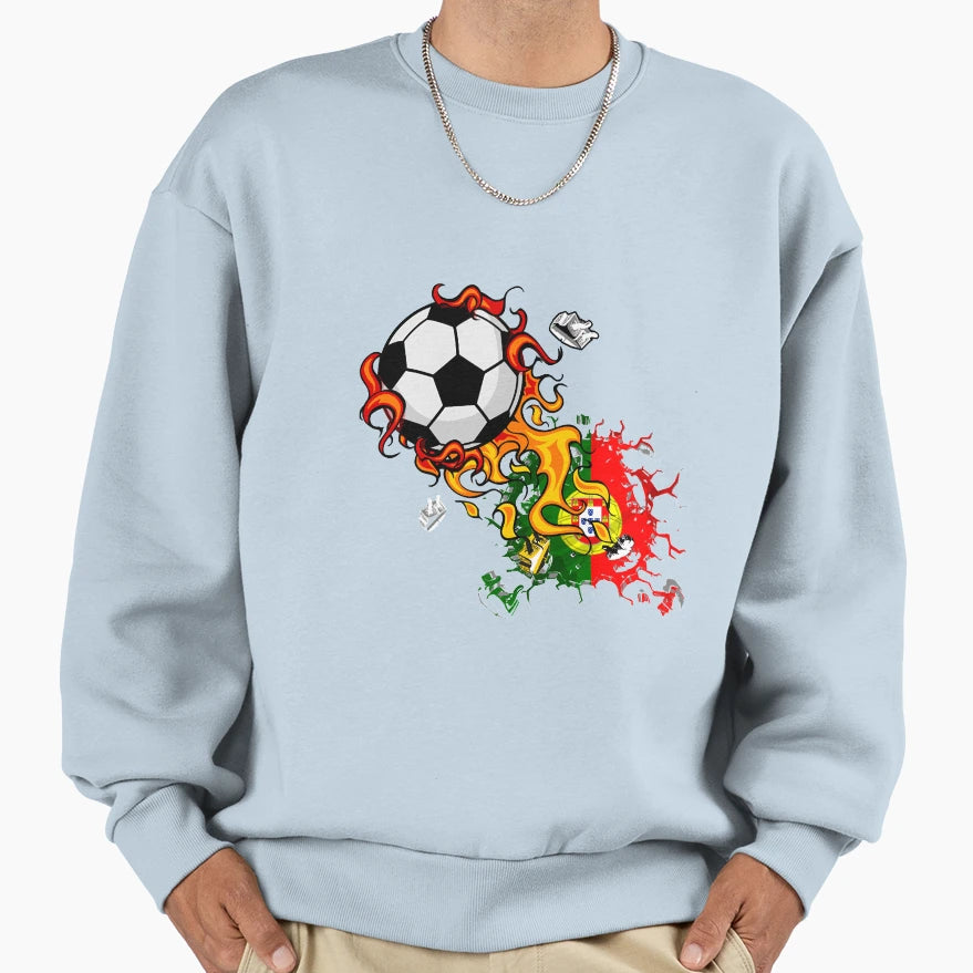 Portugal Soccer Portugal Flag Football Sweatshirt - Trendy Graphic Unisex - T-Shirt, Sweatshirt, Hoodie