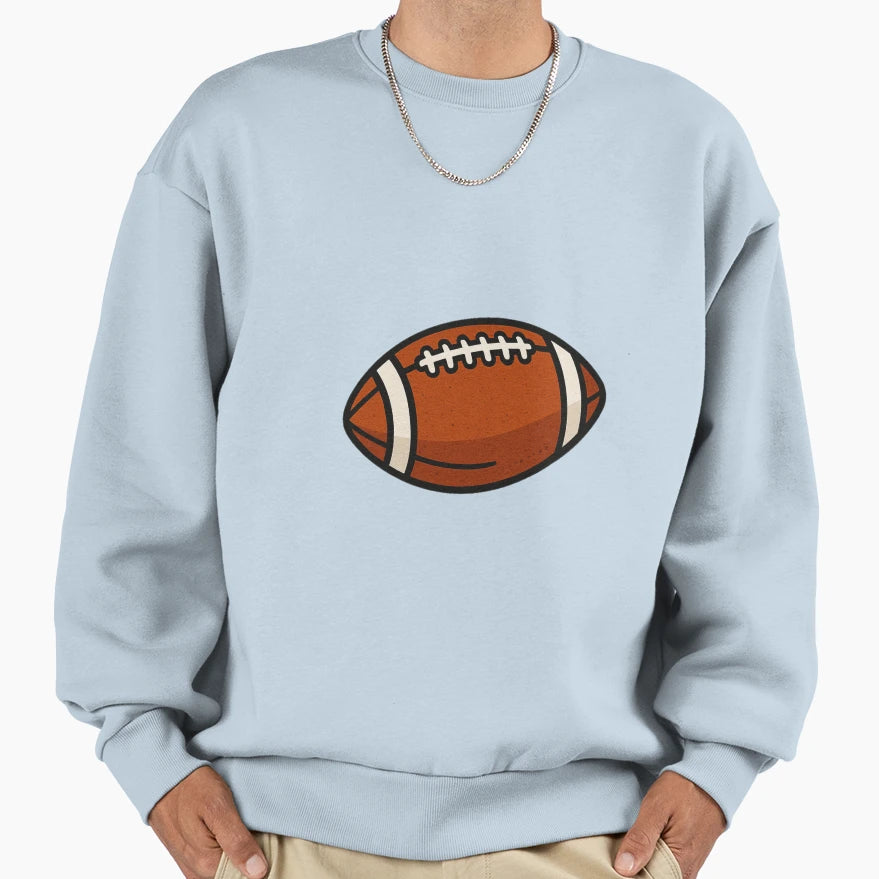 American Football Soccer Football Sweatshirt - Minimalist Print for Adults - T-Shirt, Sweatshirt, Hoodie