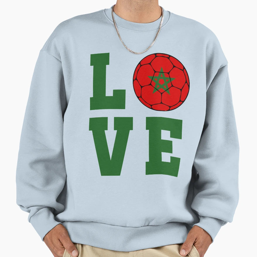 Morocco Love Sweatshirt - Custom Art Print Men Women - T-Shirt, Sweatshirt, Hoodie