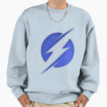 Navy Blue Lightning Bolt Thunder Sweatshirt - Minimalist Print Men Women - T-Shirt, Sweatshirt, Hoodie