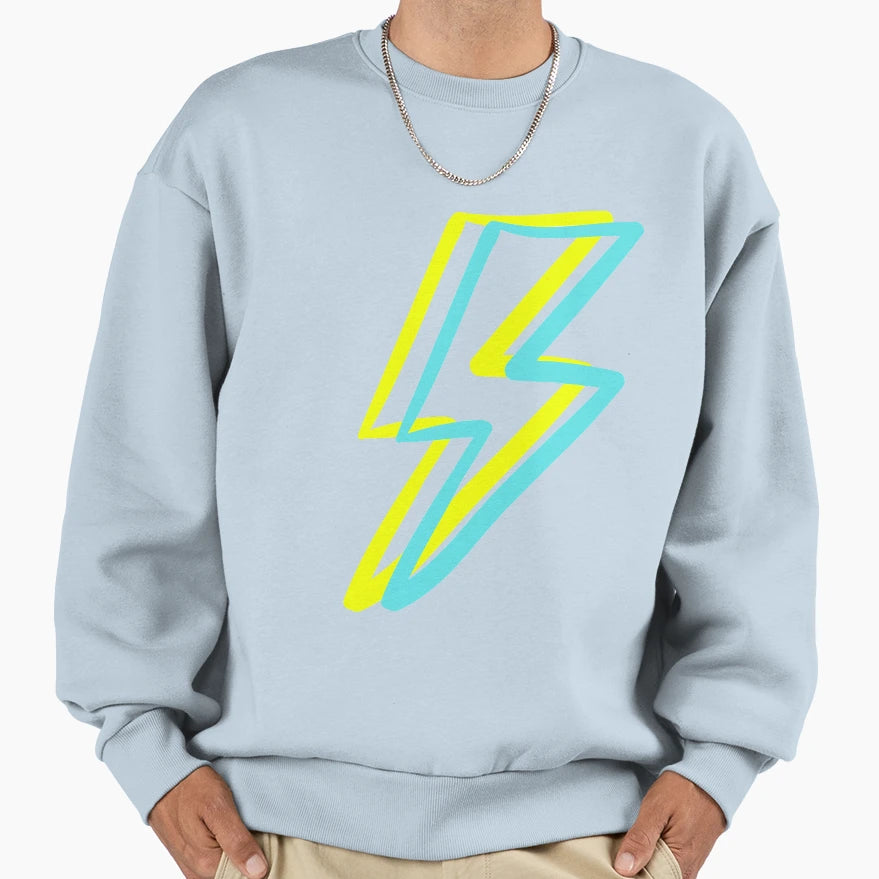 Lightening Sweatshirt - Aesthetic Graphic for Adults - T-Shirt, Sweatshirt, Hoodie