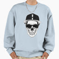 Hip Hop Skull Sweatshirt - Casual Everyday Wear for Adults - T-Shirt, Sweatshirt, Hoodie